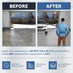 Polycuramine Garage Floor Coating, 1kg Kit, Outdoor special pu coating acrylic floor paint waterproof non-slip wear-resistant floor paint