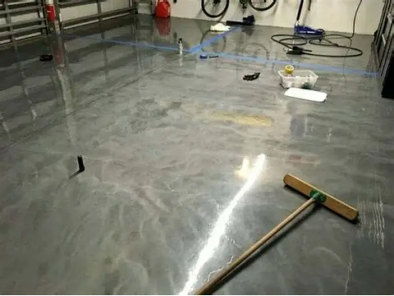  the garage floor coating adheres more evenly and creates a smoother
