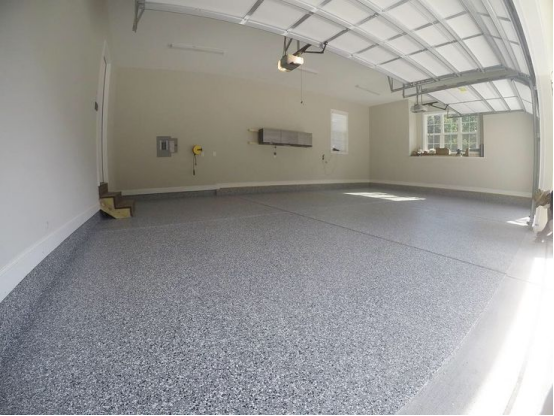 Garage floor coating application solution