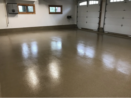 A DIY garage floor coating 