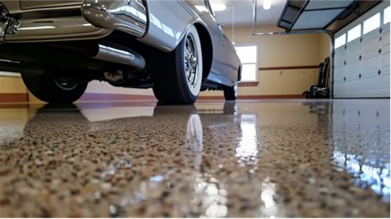 the designers applied garage floor coating to various styles