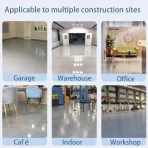 1KG Epoxy Floor Paint, Non-Slip, Waterproof, Odorless Floor Coating with Marble Effect (High-Gloss Finish), Waterproof Paint