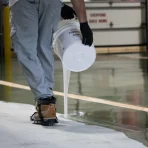 Polycuramine Garage Floor Coating, 1kg Kit, Outdoor special pu coating acrylic floor paint waterproof non-slip wear-resistant floor paint