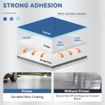 Polycuramine Garage Floor Coating, 1kg Kit, Outdoor special pu coating acrylic floor paint waterproof non-slip wear-resistant floor paint