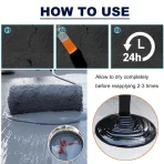 Polyurethane Waterproof Coating, 1 kg, White Waterproof Sealant for Roof, Concrete, Wall, Multi-Surface Leak Repair Coating, Durable Water-Based Rubber Sealant Indoor & Outdoor
