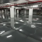 Water-based two-component epoxy floor paint garage workshop high strength wear-resistant and corrosion-resistant epoxy resin floor paint