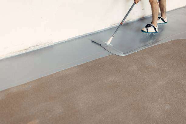 Garage floor coating project