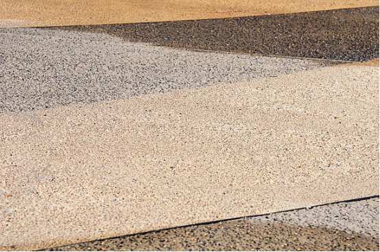 retro-style garage floor coating brings a warm