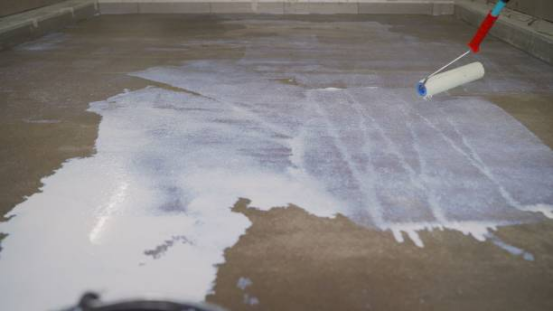 Garage floor coating affected by high humidity
