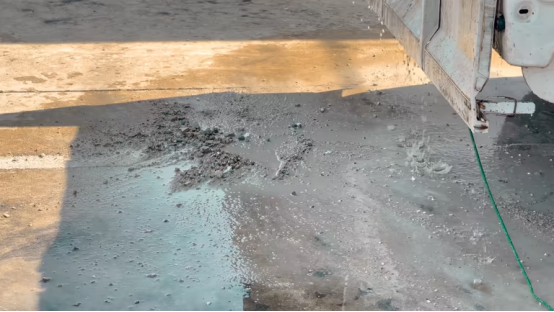 You bought a used house, and the previous owner did a bizarre bright purple garage floor coating